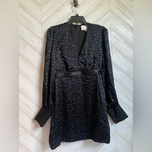 Alexis black dress long sleeve small s
